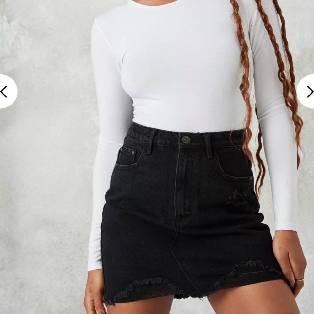 Missguided ripped a line key shout skirt